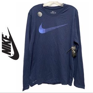 Nike Navy Men’s Long Sleeve Training Shirt